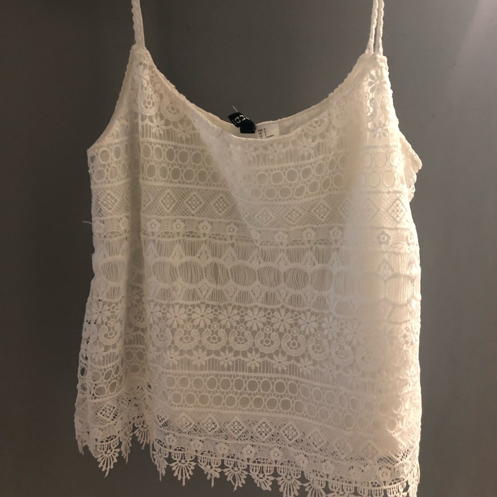 White lace top